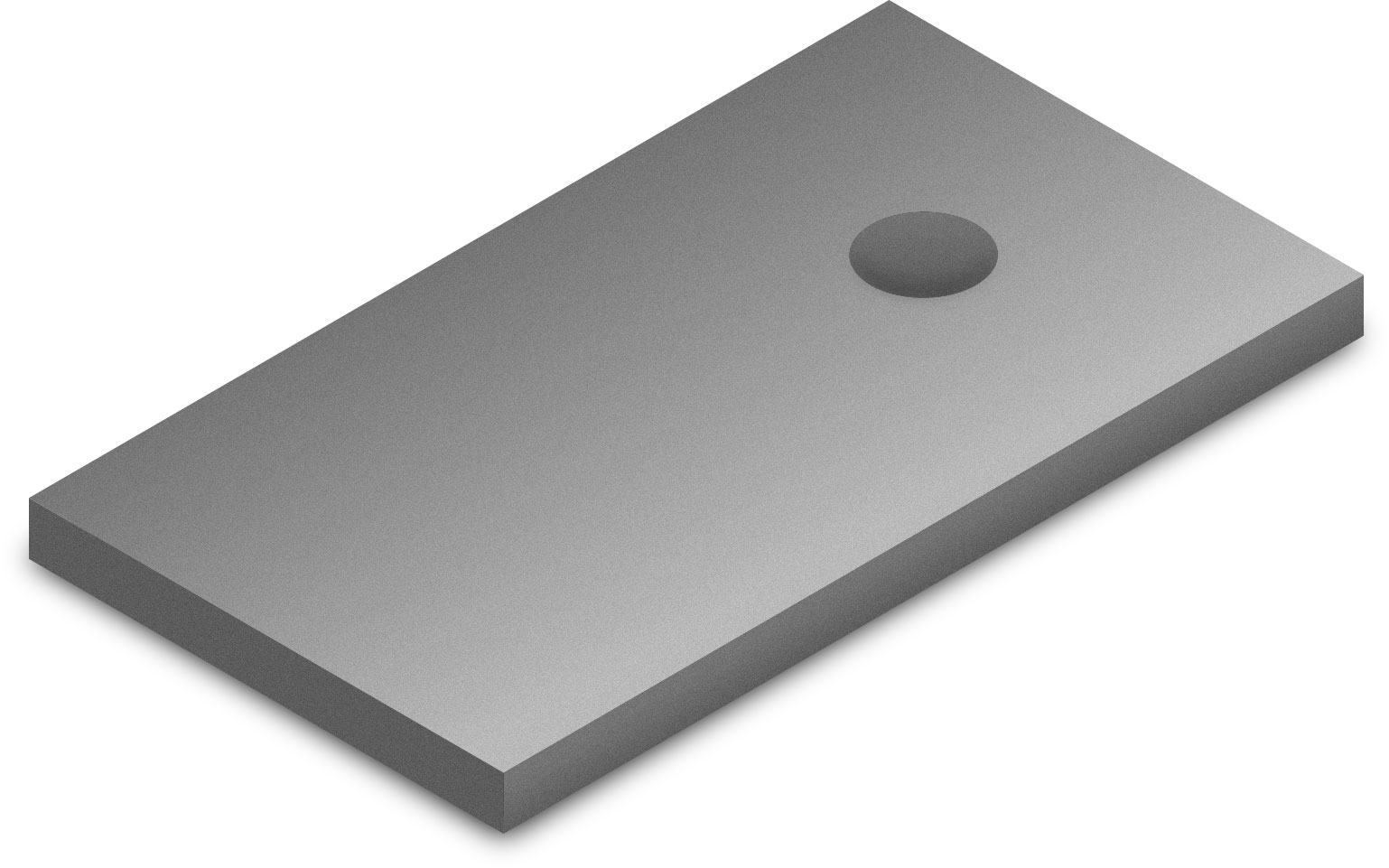 K2 Aluminium Adapterblech für SingleRail