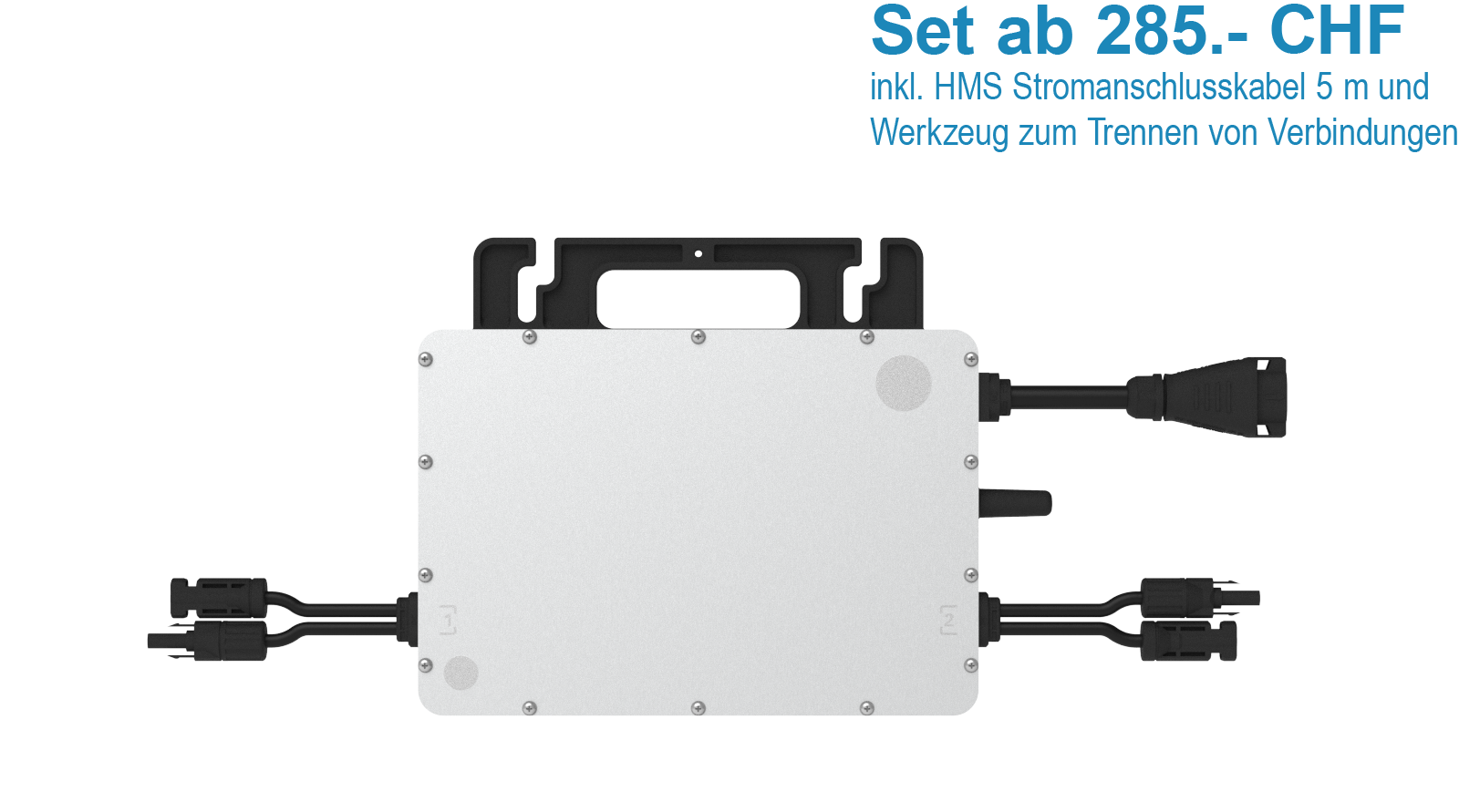 HMS 800W-2T Mikrowechselrichter mit eingebautem WLAN-Modul